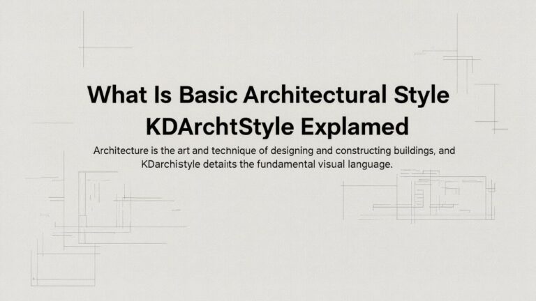 What Is Basic Architectural Style KDArchiStyle Explained
