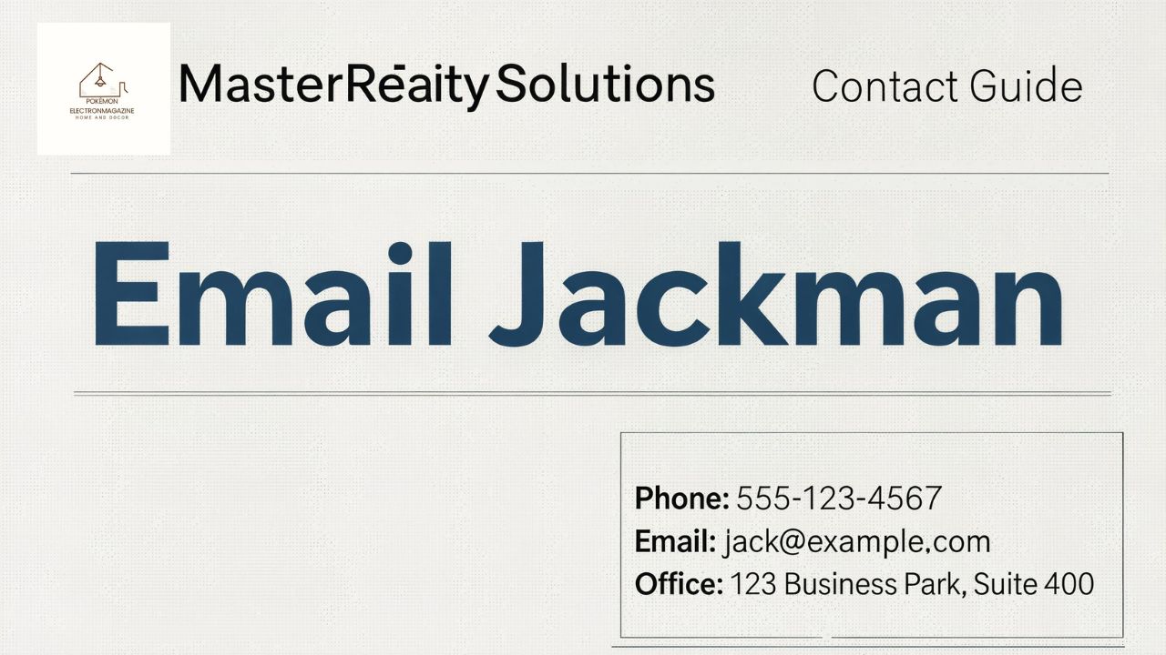 Email Jackman MasterRealtySolutions Contact Guide